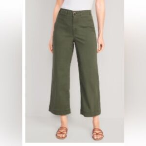 Old Navy Women’s Olive Green Wide Leg Pants Size 14